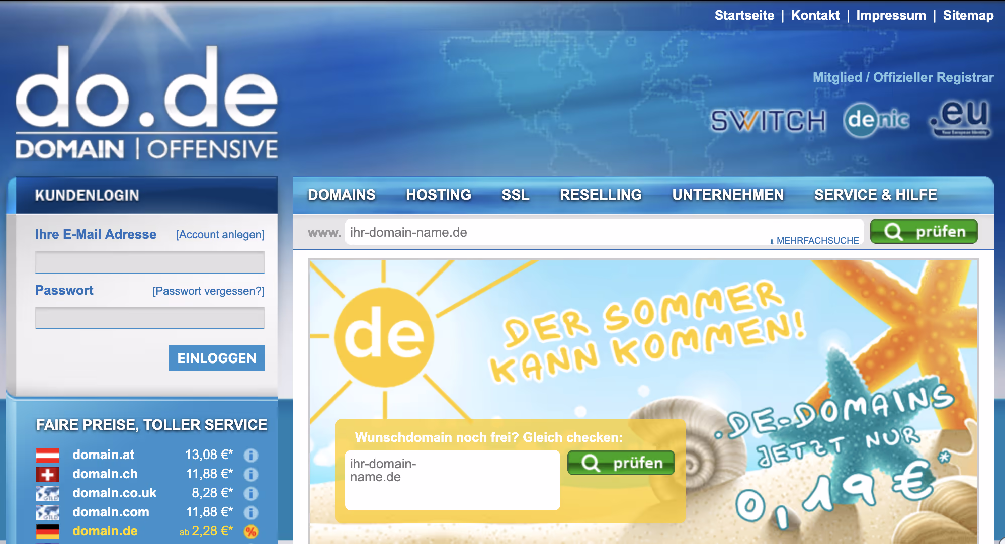 In 2017 my IT journey started with wordpress on do.de (by courtesy of archive.org)